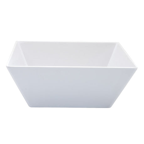 Square Bowl - White, 300 x 300 x 115mm from Ryner Melamine. made out of Melamine and sold in boxes of 3. Hospitality quality at wholesale price with The Flying Fork!