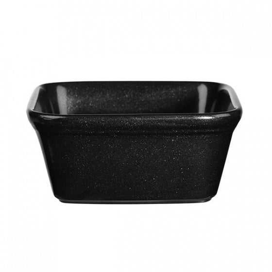 Square Pie Dish - 120x120mm, Black, Churchill from Churchill. made out of Porcelain and sold in boxes of 12. Hospitality quality at wholesale price with The Flying Fork!