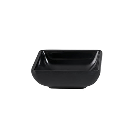 Square Sauce Dish - Black, 70 x 70mm from Ryner Melamine. Sold in boxes of 12. Hospitality quality at wholesale price with The Flying Fork!