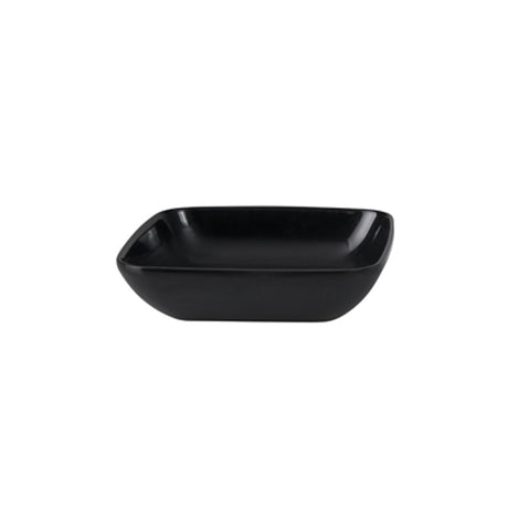 Square Sauce Dish - Black, 100 x 100mm from Ryner Melamine. Sold in boxes of 12. Hospitality quality at wholesale price with The Flying Fork!