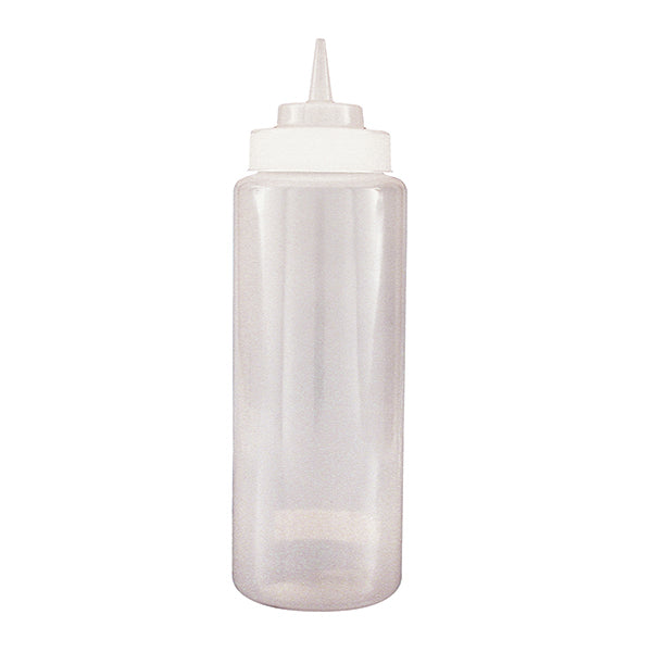 Squeeze Bottle - Clear, 1.0Lt from TheFlyingFork. Sold in boxes of 1. Hospitality quality at wholesale price with The Flying Fork!