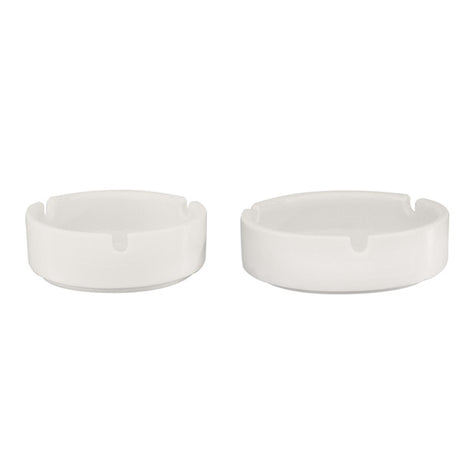 Stackable Ashtray - 100mm from Basics. made out of Porcelain and sold in boxes of 24. Hospitality quality at wholesale price with The Flying Fork!