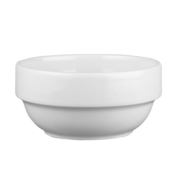 Stackable Bowl - 400ml from Churchill. Stackable, made out of Porcelain and sold in boxes of 6. Hospitality quality at wholesale price with The Flying Fork!