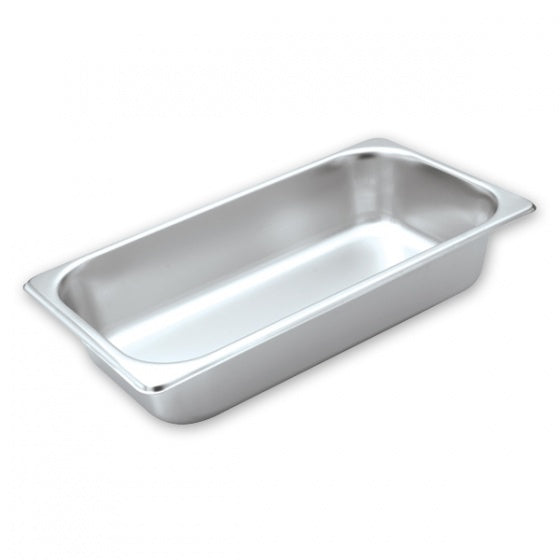 Standard Steam Pan - S/S, 1-3 Size 100mm from Chalet. made out of Stainless Steel and sold in boxes of 1. Hospitality quality at wholesale price with The Flying Fork!