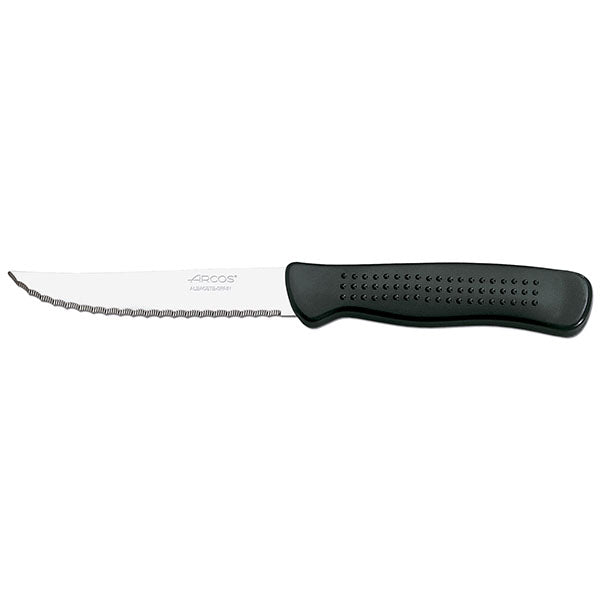 Steak Knife - Black Dimple Handle, ARCOS from Arcos. Sold in boxes of 1. Hospitality quality at wholesale price with The Flying Fork!