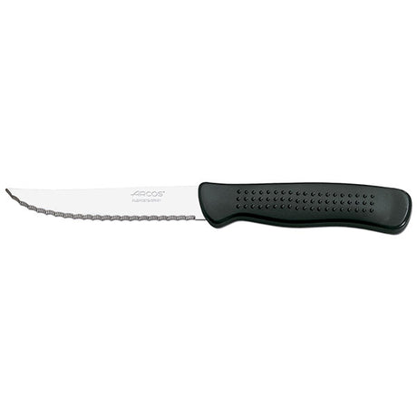 Steak Knife - Black Dimple Handle, ARCOS from Arcos. Sold in boxes of 1. Hospitality quality at wholesale price with The Flying Fork!