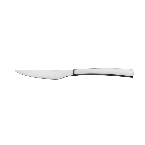 Steak Knife - Solid Handle, TORINO from Basics. made out of Stainless Steel and sold in boxes of 12. Hospitality quality at wholesale price with The Flying Fork!