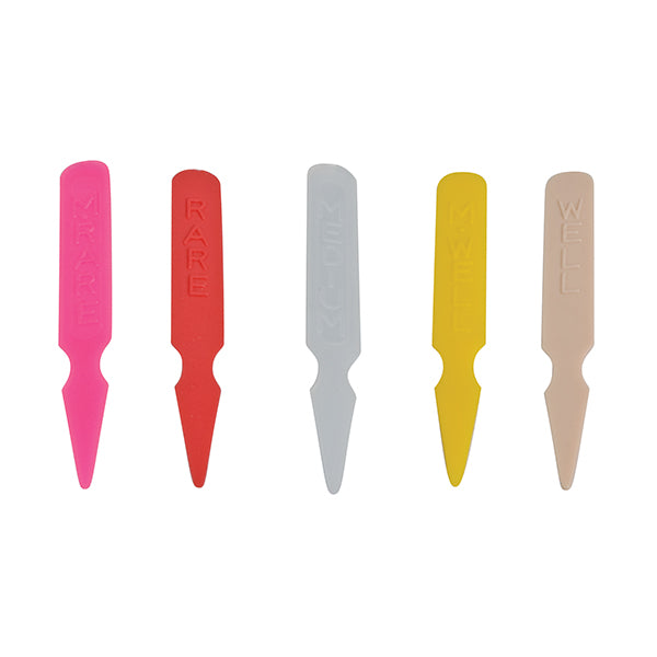 Steak Marker - Plastic, Pink, Medium Rare from TheFlyingFork. Sold in boxes of 1. Hospitality quality at wholesale price with The Flying Fork!