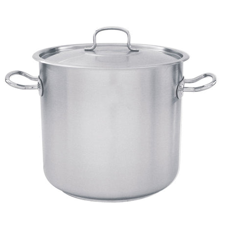 Stockpot - 18-10, W-Cover, 200 x 200mm-6.2Lt from Pujadas. Sold in boxes of 1. Hospitality quality at wholesale price with The Flying Fork!