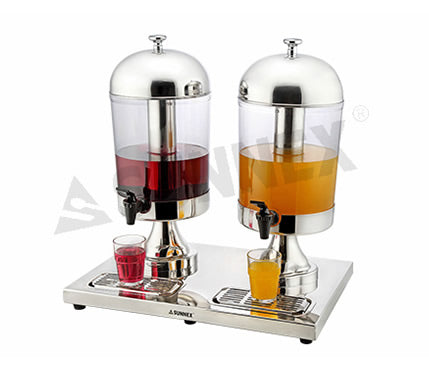 Juice Dispenser - 18-10, Double, 2 x 7.0Lt
