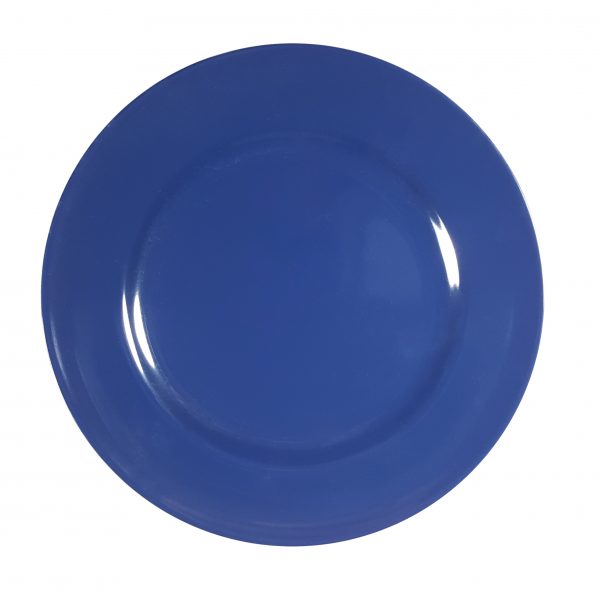 Round Plate Rim - 165mm, Dark Blue from Superware. Unbreakable, made out of Melamine and sold in boxes of 6. Hospitality quality at wholesale price with The Flying Fork!