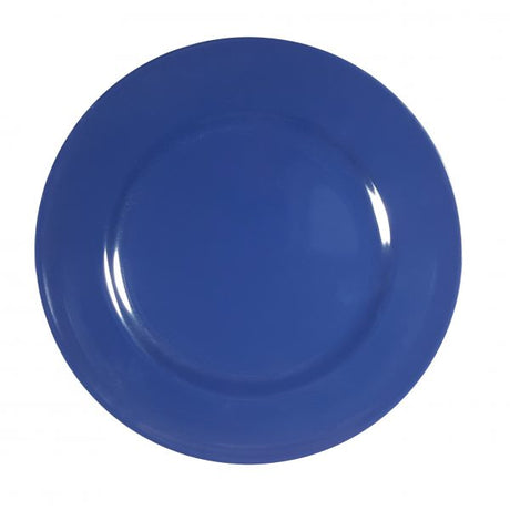 Round Plate Rim - 165mm, Dark Blue from Superware. Unbreakable, made out of Melamine and sold in boxes of 6. Hospitality quality at wholesale price with The Flying Fork!