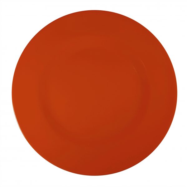 Round Plate Rim - 260mm, Red from Superware. Unbreakable, made out of Melamine and sold in boxes of 6. Hospitality quality at wholesale price with The Flying Fork!