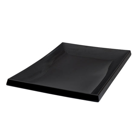 Sushi Platter - Black, 395 x 265mm from Ryner Melamine. Sold in boxes of 6. Hospitality quality at wholesale price with The Flying Fork!