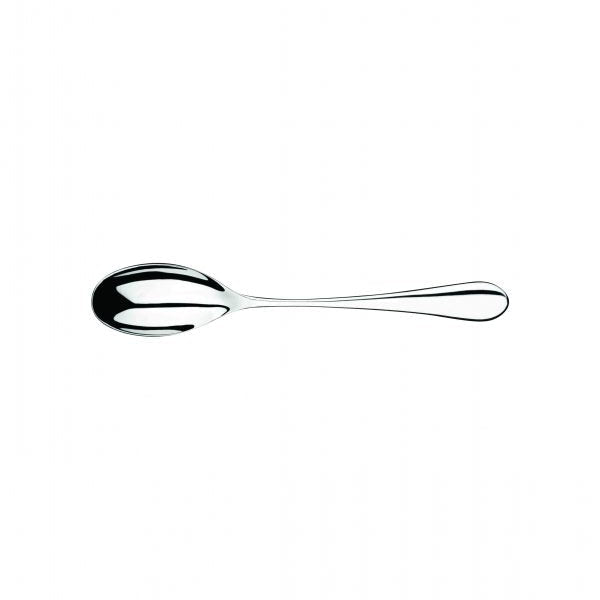 Dessert Spoon - Mulberry Mirror from Studio William. Mirror Finish, made out of Stainless Steel and sold in boxes of 12. Hospitality quality at wholesale price with The Flying Fork!