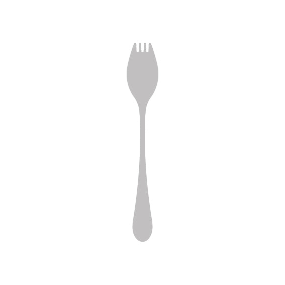 Gourmet Spork - Mulberry Mirror from Studio William. made out of Stainless Steel 18/10 and sold in boxes of 12. Hospitality quality at wholesale price with The Flying Fork!