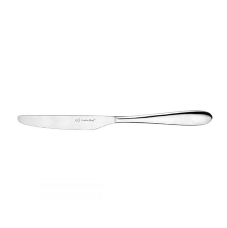 Dessert Knife - Santol Mirror from Charingworth. Mirror Finish, made out of Stainless Steel and sold in boxes of 12. Hospitality quality at wholesale price with The Flying Fork!