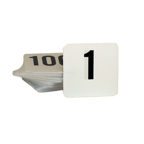 Table Number - 50 x 50mm, Set 1 - 25 from TheFlyingFork. Sold in boxes of 1. Hospitality quality at wholesale price with The Flying Fork!