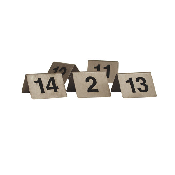 Table Number - S-S, A - Frame, Set 1 - 10 from TheFlyingFork. Sold in boxes of 1. Hospitality quality at wholesale price with The Flying Fork!