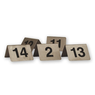 Table Number - S-S, A - Frame, 50 x 50mm, Set 81 - 90 from TheFlyingFork. Sold in boxes of 1. Hospitality quality at wholesale price with The Flying Fork!