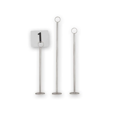 Table Number Stand - Ring Clip, 450mm from TheFlyingFork. Sold in boxes of 1. Hospitality quality at wholesale price with The Flying Fork!