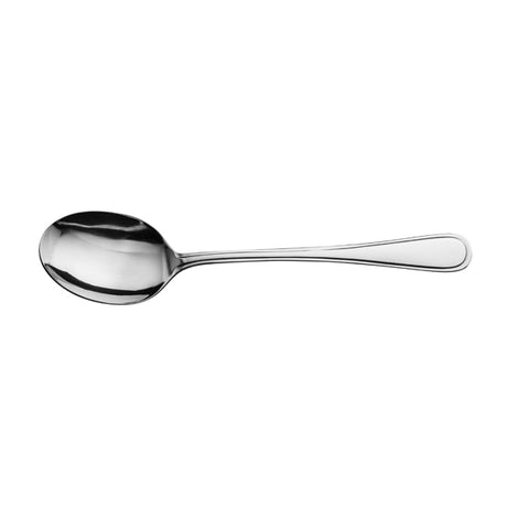 Table Spoon - MADRID from Basics. made out of Stainless Steel and sold in boxes of 12. Hospitality quality at wholesale price with The Flying Fork!