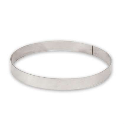 Tart Ring - Stainless Steel, 140 x 20mm from Pujadas. made out of Stainless Steel and sold in boxes of 1. Hospitality quality at wholesale price with The Flying Fork!