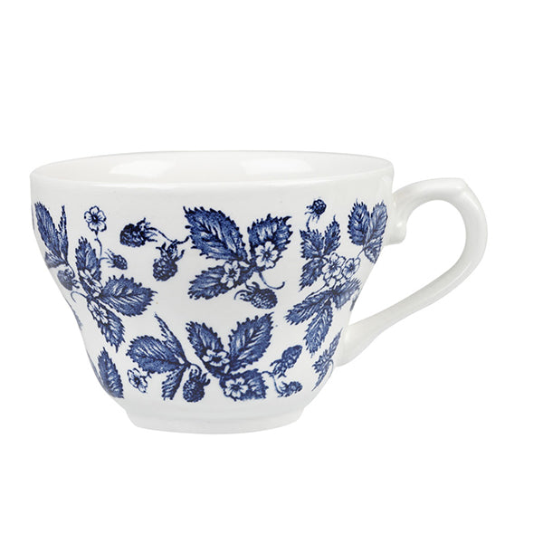 Tea-Coffee Cup - 198ml, Bramble Blue from Churchill. made out of Porcelain and sold in boxes of 12. Hospitality quality at wholesale price with The Flying Fork!