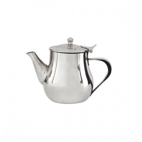 Teapot - 18-8, 400ml from TheFlyingFork. made out of Stainless Steel and sold in boxes of 1. Hospitality quality at wholesale price with The Flying Fork!