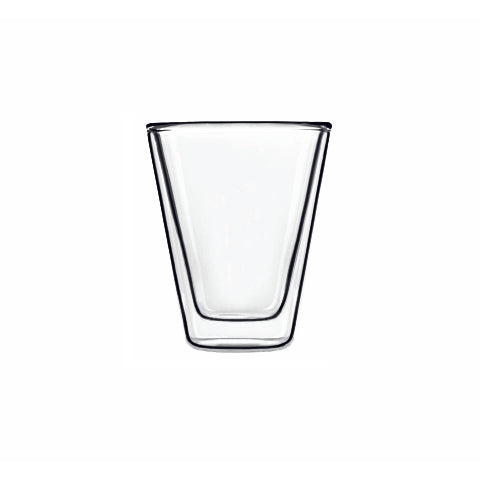 Thermic Espresso Cup - 85ml, Double Wall from Luigi Bormioli. made out of Glass and sold in boxes of 2. Hospitality quality at wholesale price with The Flying Fork!