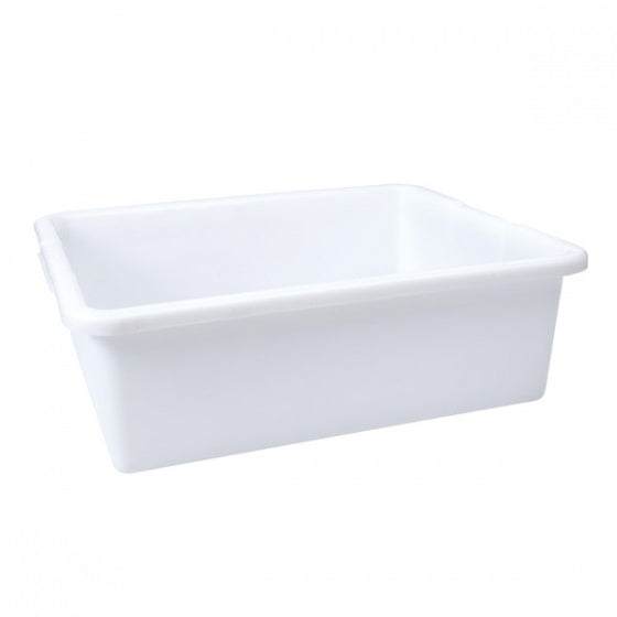 Tote Box - Plastic, White, 530 x 385 x 205mm from TheFlyingFork. Sold in boxes of 1. Hospitality quality at wholesale price with The Flying Fork!