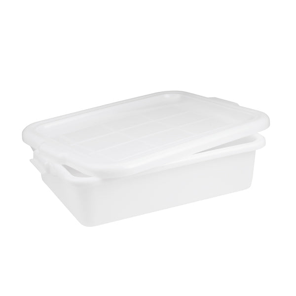 Tote Box - Plastic, White, 560 x 400 x 150mm from TheFlyingFork. Sold in boxes of 1. Hospitality quality at wholesale price with The Flying Fork!