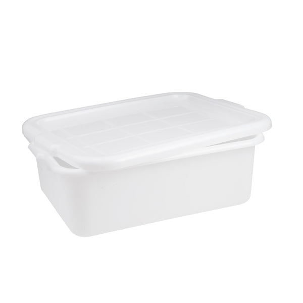 Tote Box - Plastic, White, 560 x 400 x 180mm from TheFlyingFork. Sold in boxes of 1. Hospitality quality at wholesale price with The Flying Fork!