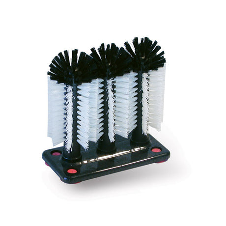 Triple Glass Brush - With Suction Cups from TheFlyingFork. Sold in boxes of 1. Hospitality quality at wholesale price with The Flying Fork!