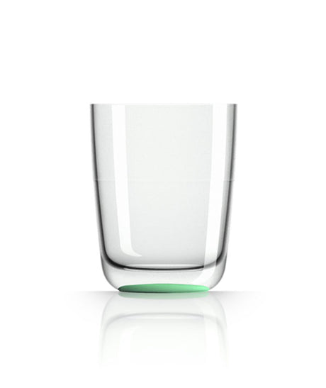 Unbreakable Highball Glass with Green Glow in the Dark Base 425ml from Palm Products. made out of Tritan - BPA Free and sold in boxes of 4. Hospitality quality at wholesale price with The Flying Fork!