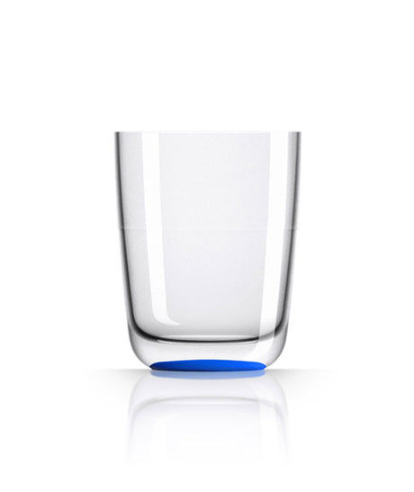Unbreakable Highball Glass with Navy Blue Base 425ml from Palm Products. made out of Tritan - BPA Free and sold in boxes of 4. Hospitality quality at wholesale price with The Flying Fork!