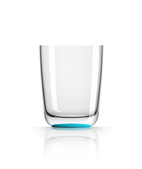 Unbreakable Highball Glass with Vivid Blue Base 425ml from Palm Products. made out of Tritan - BPA Free and sold in boxes of 4. Hospitality quality at wholesale price with The Flying Fork!