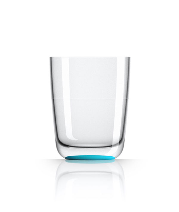 Unbreakable Highball Glass with Vivid Blue Base 425ml from Palm Products. made out of Tritan - BPA Free and sold in boxes of 4. Hospitality quality at wholesale price with The Flying Fork!