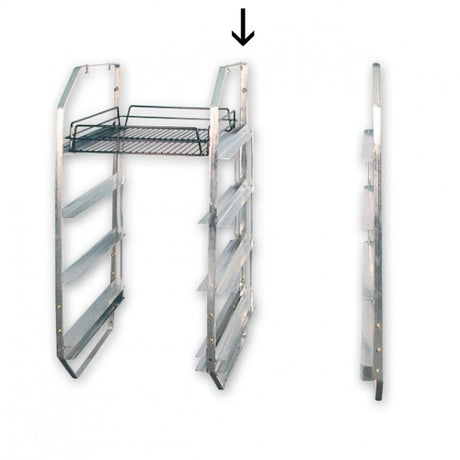 Under Bar Rack - 4 Tier, Centre (not full set) from TheFlyingFork. Sold in boxes of 1. Hospitality quality at wholesale price with The Flying Fork!