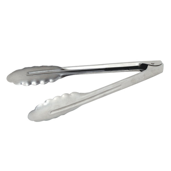 Utility Tong - S-S, x hd, Coil Spring, 240mm from CaterChef. Sold in boxes of 1. Hospitality quality at wholesale price with The Flying Fork!