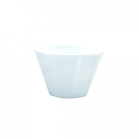 V - Shape Bowl - White, 130 x 90mm from Ryner Melamine. Sold in boxes of 6. Hospitality quality at wholesale price with The Flying Fork!