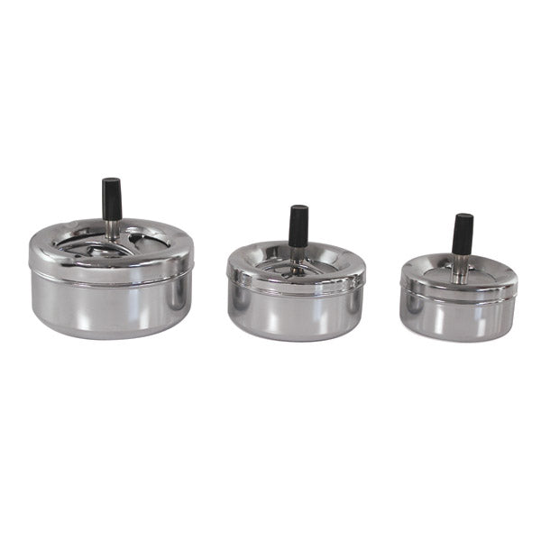 Wind Proof Ashtray - S-S, 100mm from TheFlyingFork. Sold in boxes of 1. Hospitality quality at wholesale price with The Flying Fork!