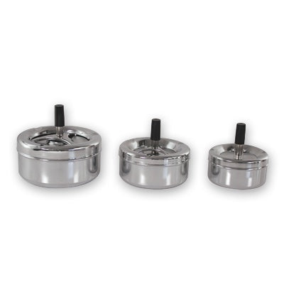 Wind Proof Ashtray - S-S, 110mm from TheFlyingFork. Sold in boxes of 1. Hospitality quality at wholesale price with The Flying Fork!