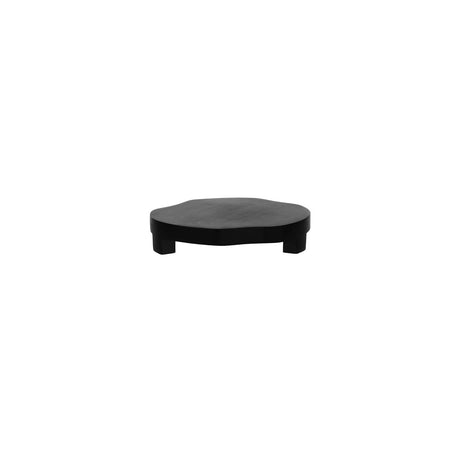 Serve Round Footed Acacia Display Stand Blk 255X50Mm