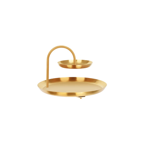 Round 2-Tier Seafood Stand S/S 360X360X240Mm Brass
