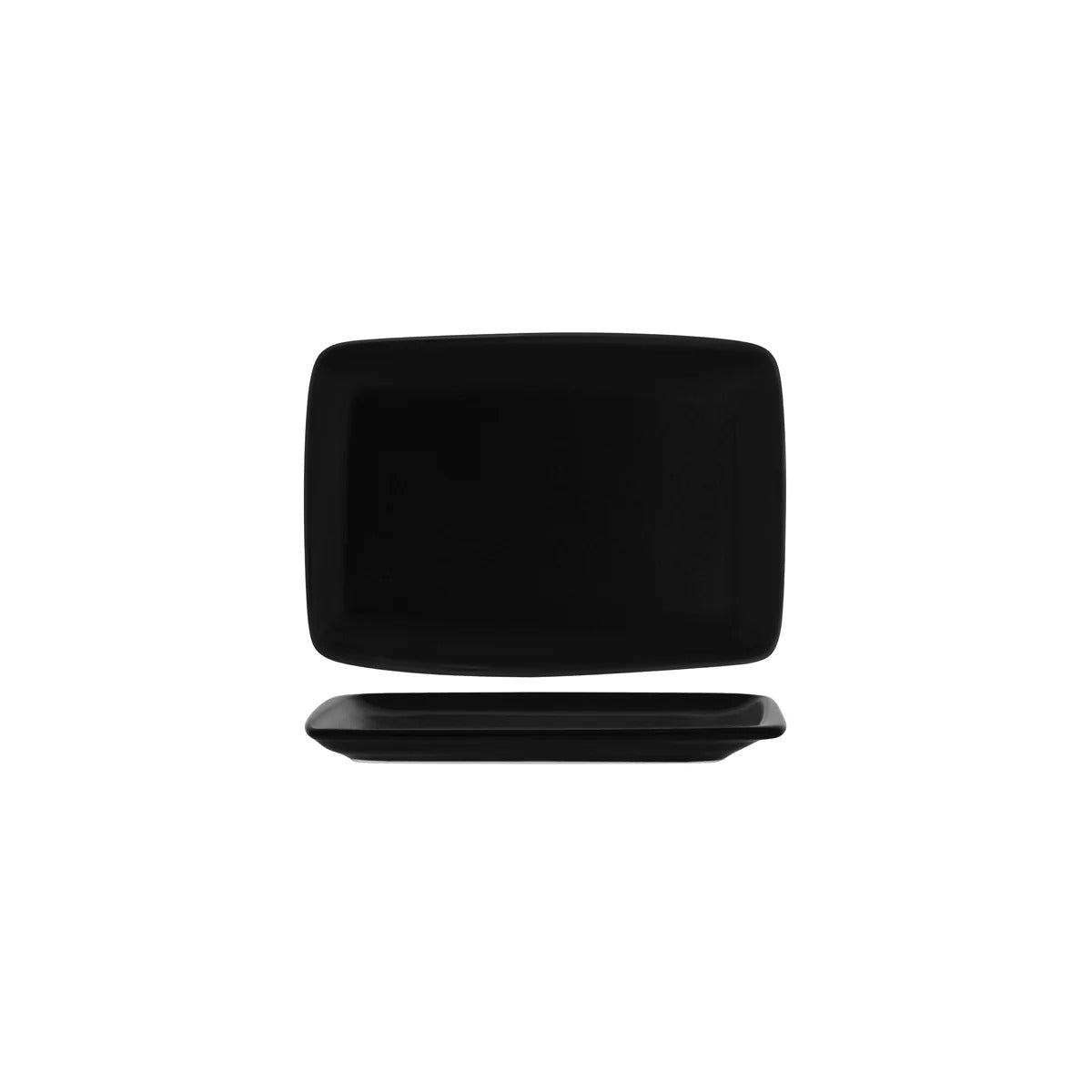 Notte Black Rectangular Platter 230 x 160 x 20mm: Pack of 12