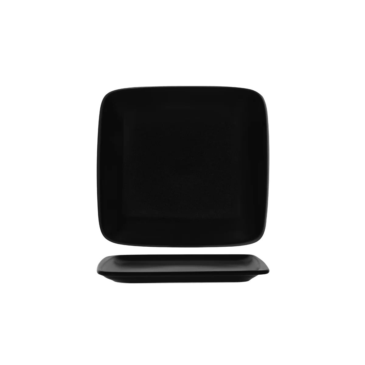 Notte Black Rectangular Platter 270 x 250 x 20mm: Pack of 6