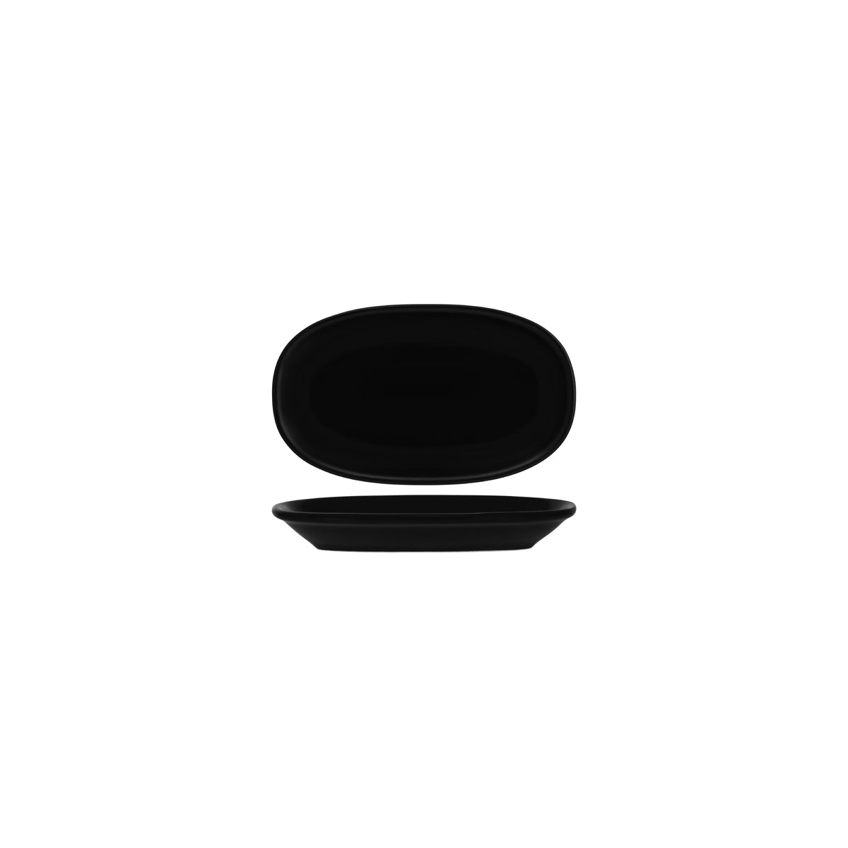 Notte Black Oval Coupe Dish 190X10mm : Pack Of 12