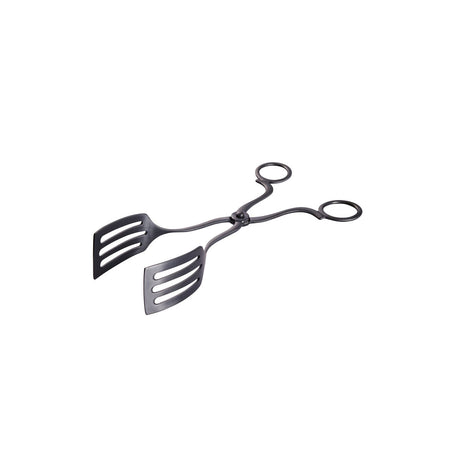 Deluxe Scissor Pastry Tong - 18/10, 212mm - Black