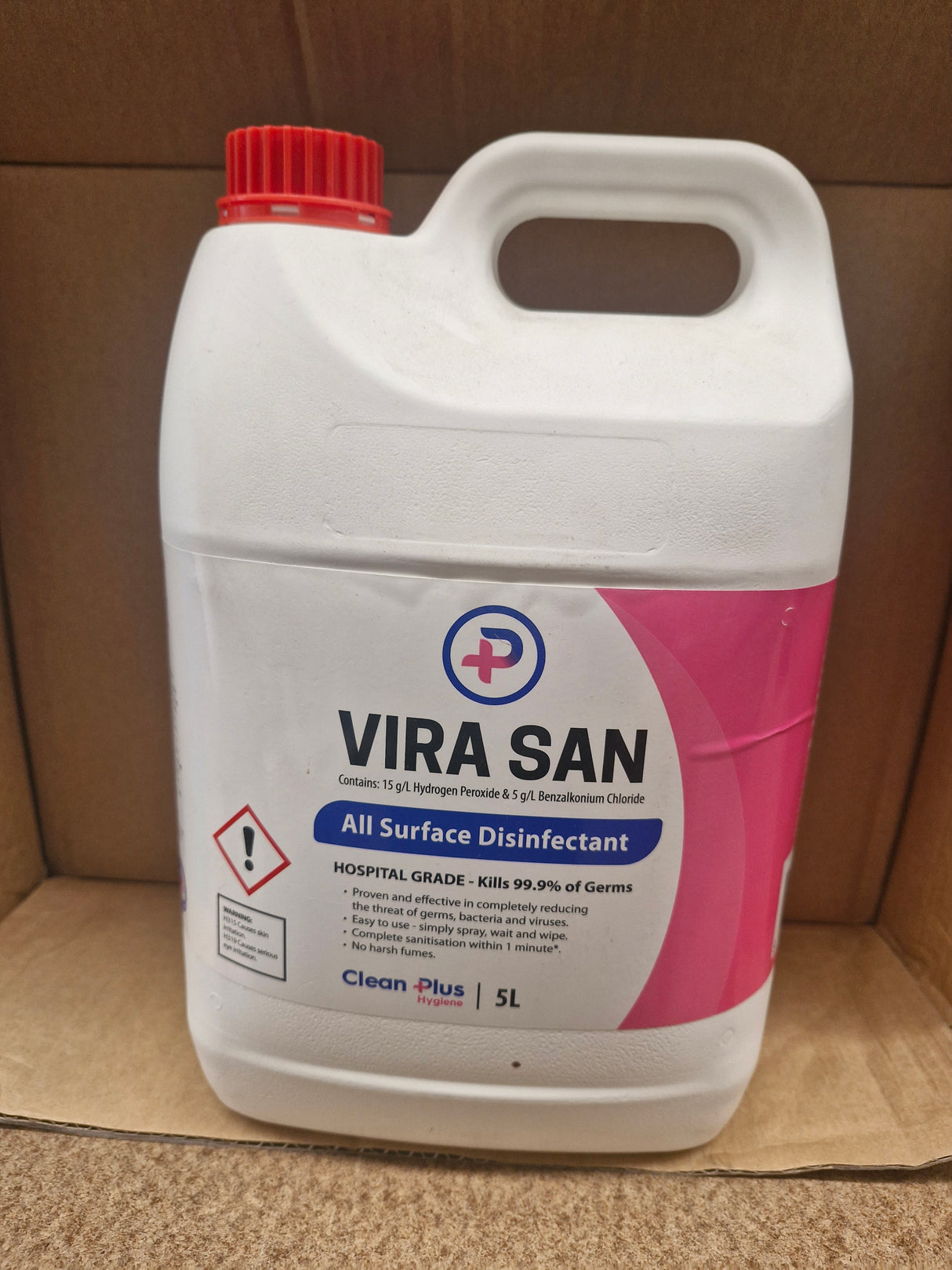 Vira San Hospital Grade Disinfectant 5L.